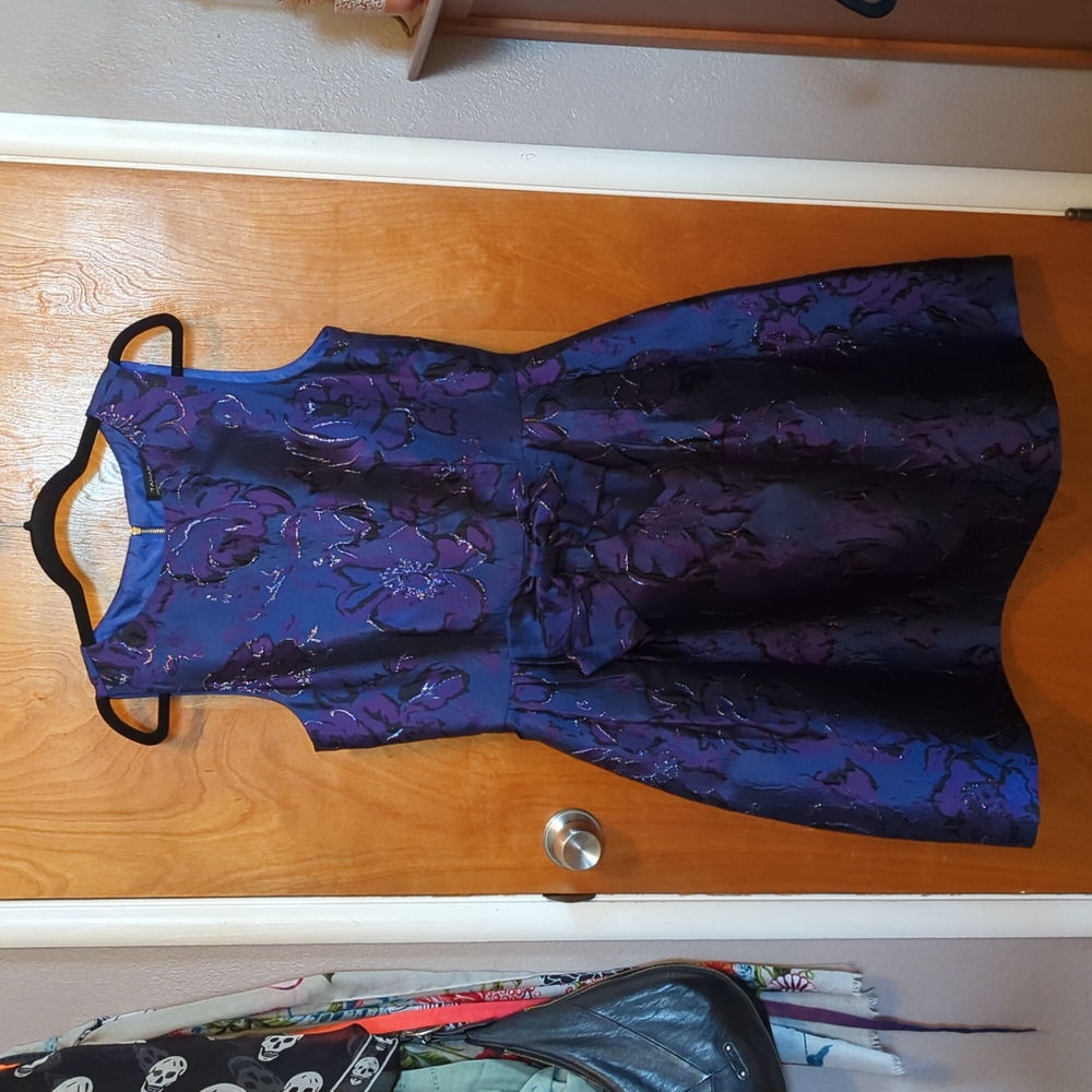 Tahari Purple Formal Dress
